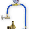AC Refill R134a Car Aircon Top-Up Re-Charge Gauge Hose + R1234YF Adapter Bundle!