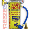 FREEZEECO R1234YF Aircon Top-Up 2in1 Gas&Oil+Hose+YF Adapter - AC Refill Bundle!
